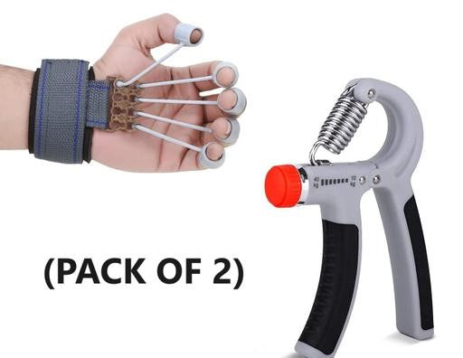 Hand Gripper and Finger Exerciser (Combo)