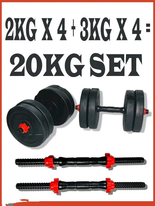 20KG adjustable dumbbells for home gym workout